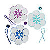 Thumbprint Snowflake Christmas Ornament Craft Kit - Makes 12 - Less Than Perfect Image 1