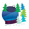 Thumbprint Winter Snow Globe Craft Kit - Makes 6 Image 1