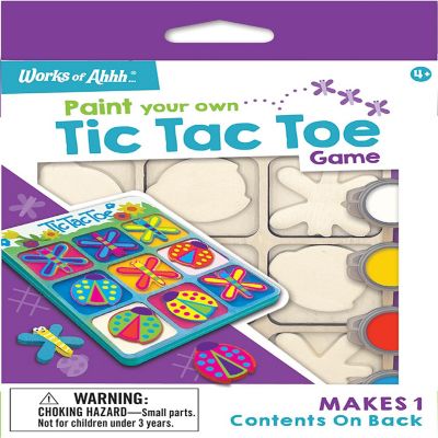 Tic Tac Toe - Wood Craft &amp; Paint Kit Image 1