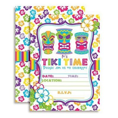 Tiki Time Invitations 40pc. by AmandaCreation Image 1