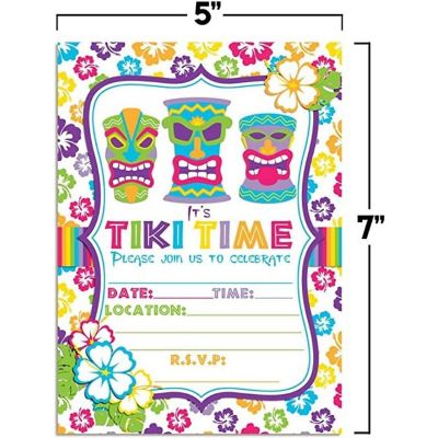 Tiki Time Invitations 40pc. by AmandaCreation Image 3