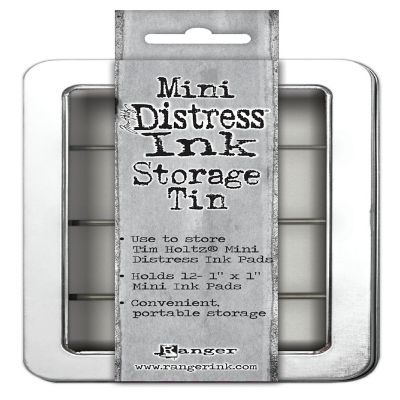 Tim Holtz Mini Distress Ink Storage Tin-Holds 12 Image 1
