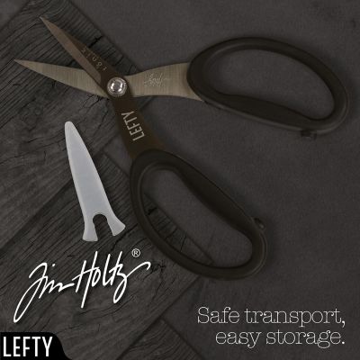 Tim Holtz Non-Stick Titanium Micro Serrated Scissors 7"-Left-Handed Image 3