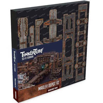 Tinkerturf Sci-Fi Terrain: Maglev Depot V2 - Abandoned Theme Image 1