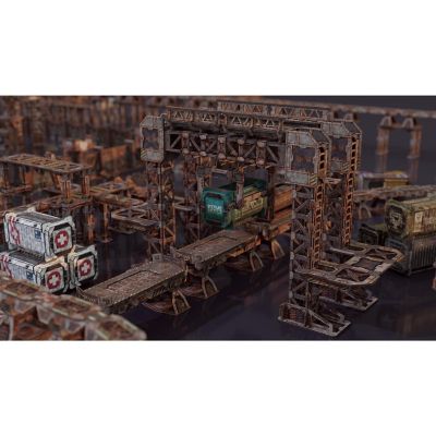 Tinkerturf Sci-Fi Terrain: Maglev Depot V2 - Abandoned Theme Image 2