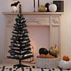 Tinsel Artificial Halloween Tree - 4' - Black - Unlit Image 1