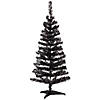 Tinsel Artificial Halloween Tree - 4' - Black - Unlit Image 1