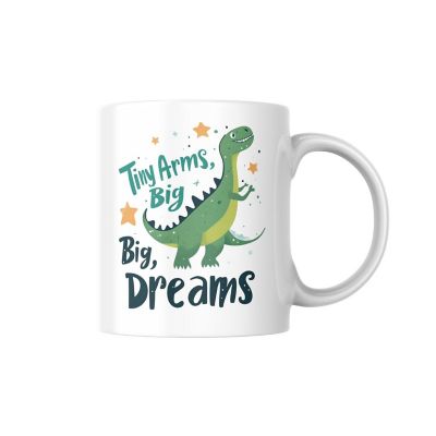 Tiny Arms, Big Dreams Mug by Dancing Littles Jungle Image 1