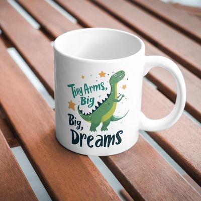 Tiny Arms, Big Dreams Mug by Dancing Littles Jungle Image 2