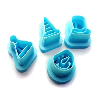 Tiny Snowman with Hats Clay Cutter Set, 4 pcs Image 1