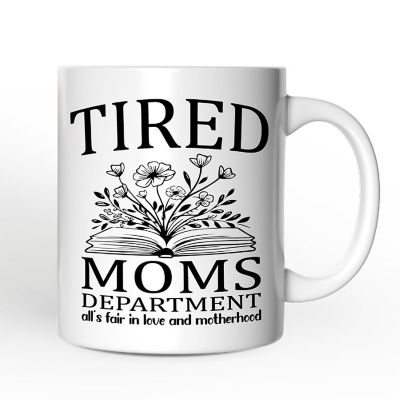 Tired Moms Department Mug, Relatable Gift For Mom Image 1