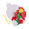 Tissue Paper Christmas Ornament Craft Kit- Makes 12 Image 1