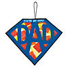 Tissue Paper Super Dad Sign Craft Kit- Makes 12 Image 1