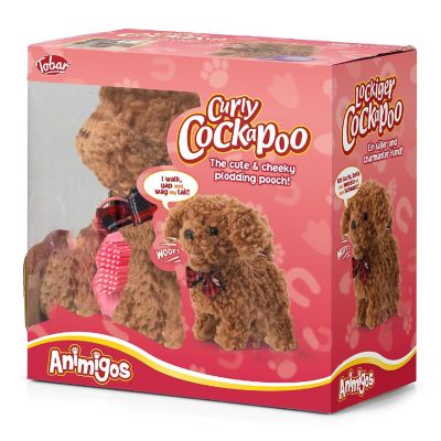 Tobar: Animigos Curly Cockapoo - Brown, Walks, Barks, Wags Tail Image 3