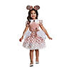 Toddler Girl's Rose Gold Minnie Costume - 3T-4T Image 1