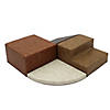Toddler Playtime Corner Climber Distressed Leather - Distressed Assorted Image 3