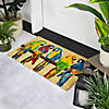 Toffee and Multicolor Parrots Coir Outdoor Doormat 18" x 30" Image 2