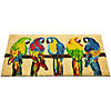 Toffee and Multicolor Parrots Coir Outdoor Doormat 18" x 30" Image 3