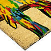 Toffee and Multicolor Parrots Coir Outdoor Doormat 18" x 30" Image 4