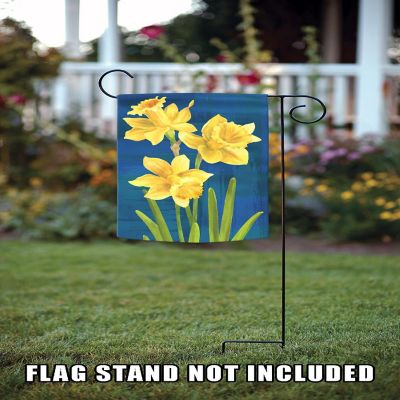 Toland Home Garden 12.5" x 18" Daffodils On Blue Garden Flag Image 2