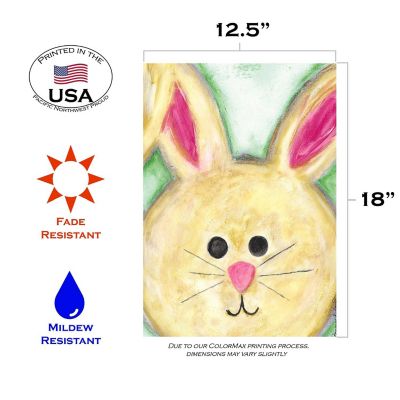 Toland Home Garden 12.5" x 18" Floppy Eared Bunny Garden Flag Image 1