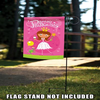 Toland Home Garden 12.5" x 18" Pink Princess Garden Flag Image 2