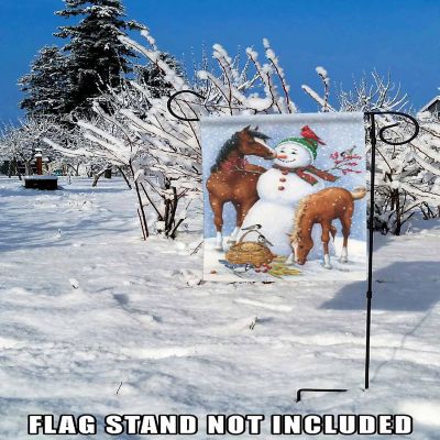 Toland Home Garden 12.5" x 18" Snowman Pasture Garden Flag Image 2