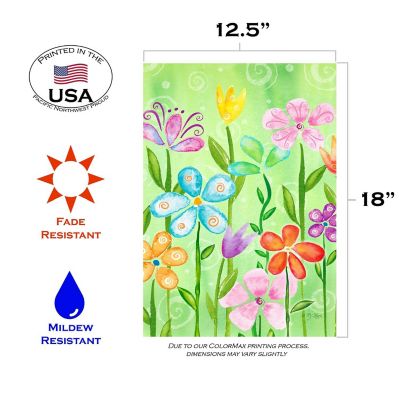 Toland Home Garden 12.5" x 18" Spring Blooms Garden Flag Image 1