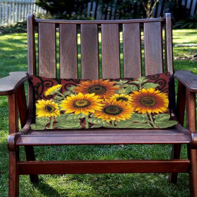 Toland Home Garden 12" x 19" Sunflower Medley 12 x 19 Inch Indoor/Outdoor Pillow Case Image 2