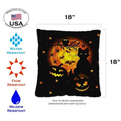 Toland Home Garden 18" x 18" Scary Halloween 18 x 18 Inch Indoor/Outdoor Pillow Case Image 1