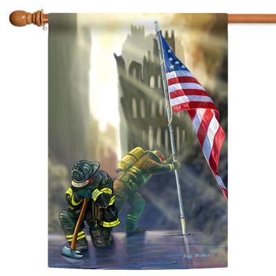 Toland Home Garden 28" x 40" American Heroes House Flag Image 1