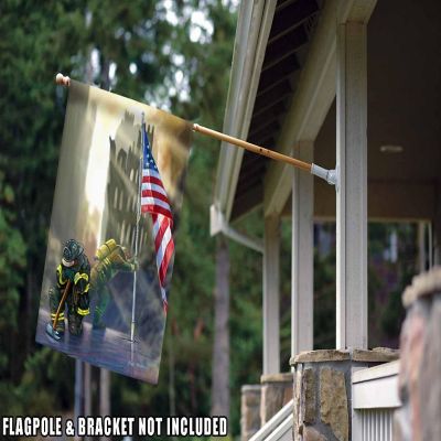 Toland Home Garden 28" x 40" American Heroes House Flag Image 2