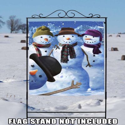 Toland Home Garden 28" x 40" Snowman Photobomb House Flag Image 2