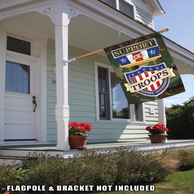Toland Home Garden 28" x 40" Support Our Troops House Flag Image 2