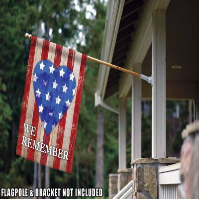 Toland Home Garden 28" x 40" We Remember Our Heroes Double Sided House Flag Image 2