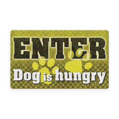 Toland Home Garden 30" x 18" Feed the Dog Doormat Image 1