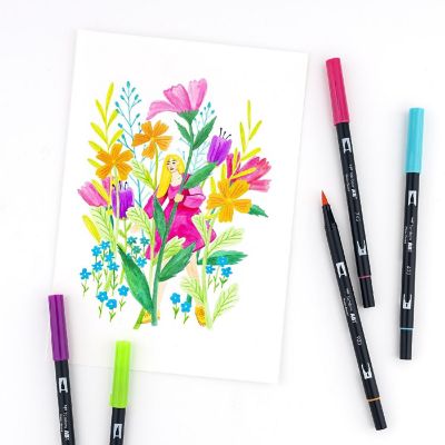 Tombow Dual Brush Pens 10/Pkg-Bright Image 3