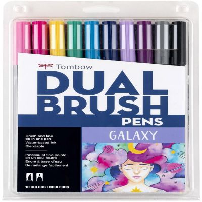 Tombow Dual Brush Pens 10/Pkg-Galaxy Image 1