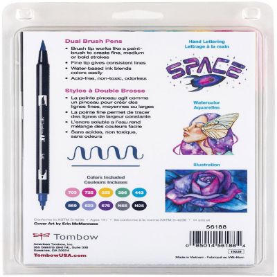 Tombow Dual Brush Pens 10/Pkg-Galaxy Image 2