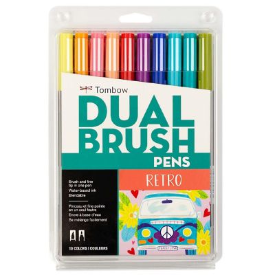 Tombow Dual Brush Pens 10/Pkg-Retro Image 1