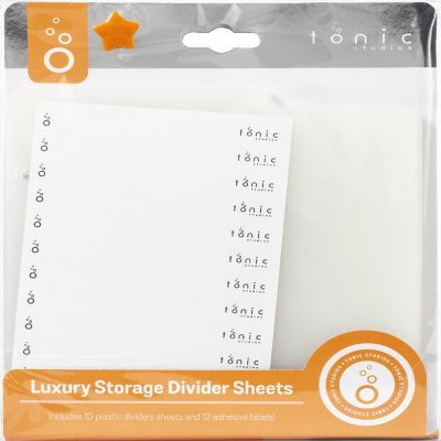 Tonic Luxury Storage Divider Sheets-10 Dividers With 12 Labels Image 1