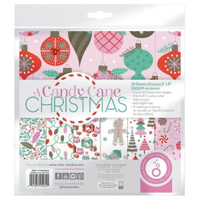 Tonic Studios Art Pad 8"X8"-A Candy Cane Christmas Image 1