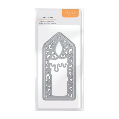 Tonic Studios Tag Die Set-Festive Candle Image 1