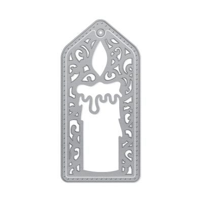 Tonic Studios Tag Die Set-Festive Candle Image 1
