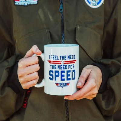 Top Gun "The Need For Speed" Ceramic Mug  Holds 20 Ounces Image 2