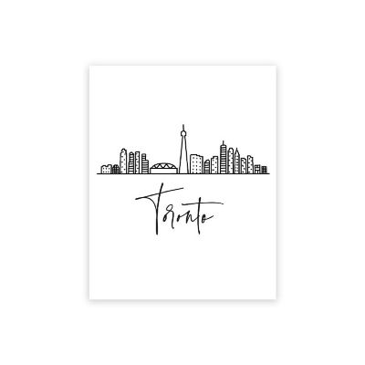 Toronto Skyline BW 16x20in 1-Pack Image 1