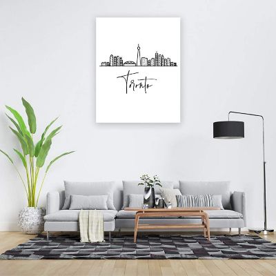 Toronto Skyline BW 16x20in 1-Pack Image 1