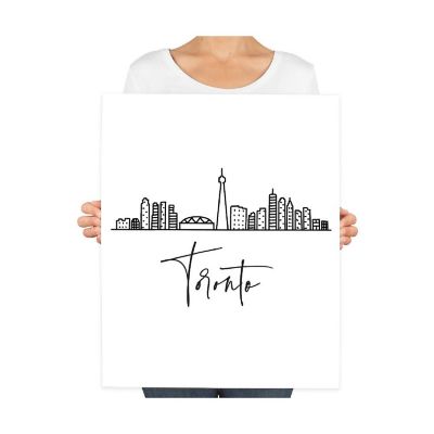 Toronto Skyline BW 16x20in 1-Pack Image 2