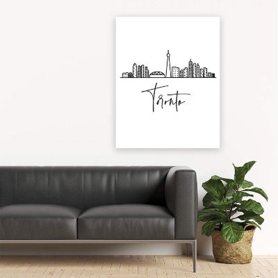 Toronto Skyline BW 16x20in 1-Pack Image 3