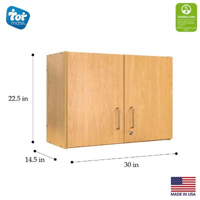 Tot Mate 2-Level Wall Cabinet, Assembled (Maple) Image 3